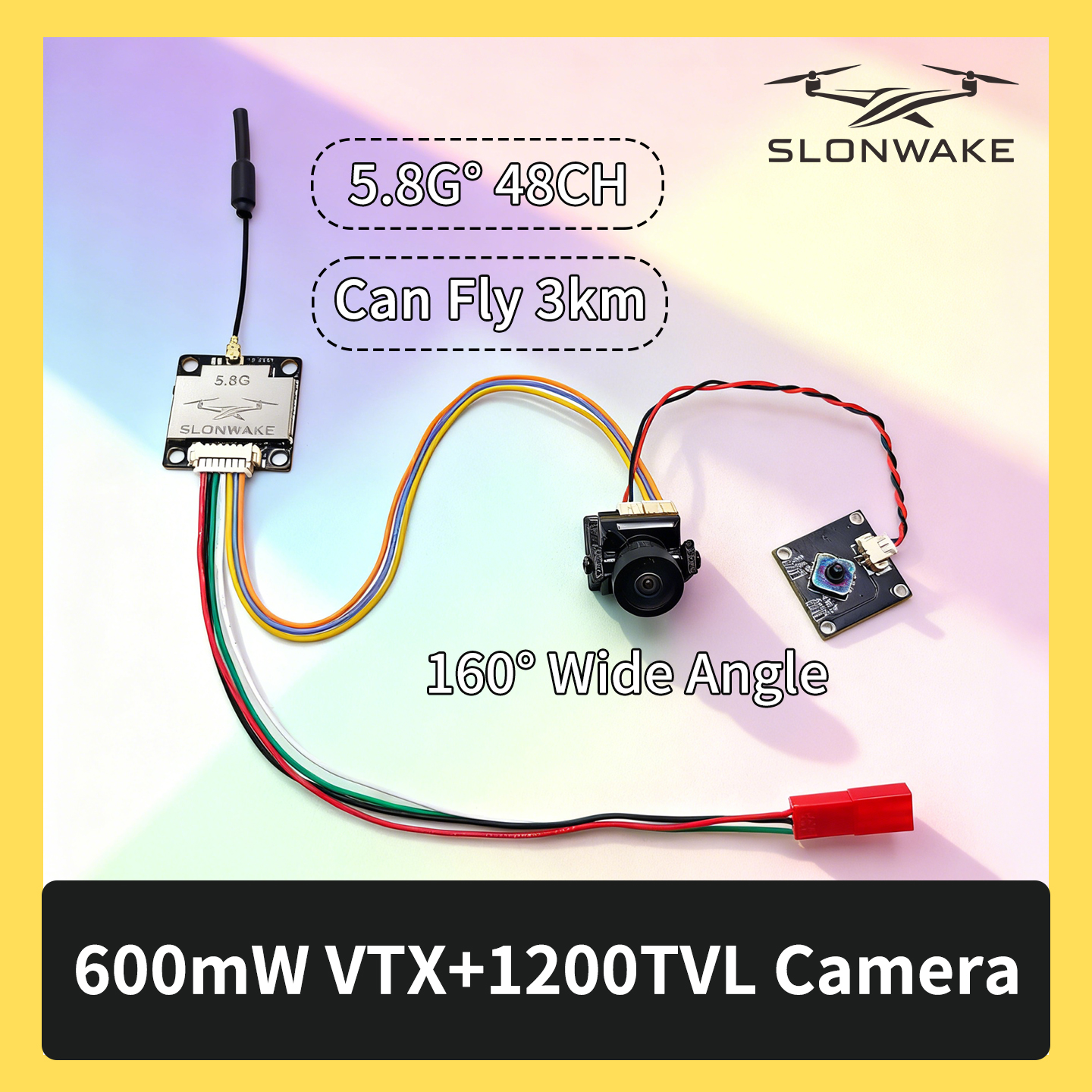 SLONWAKE 5.8G 600mW 7-24V FPV  - Drone Camera 리뷰 및 가격