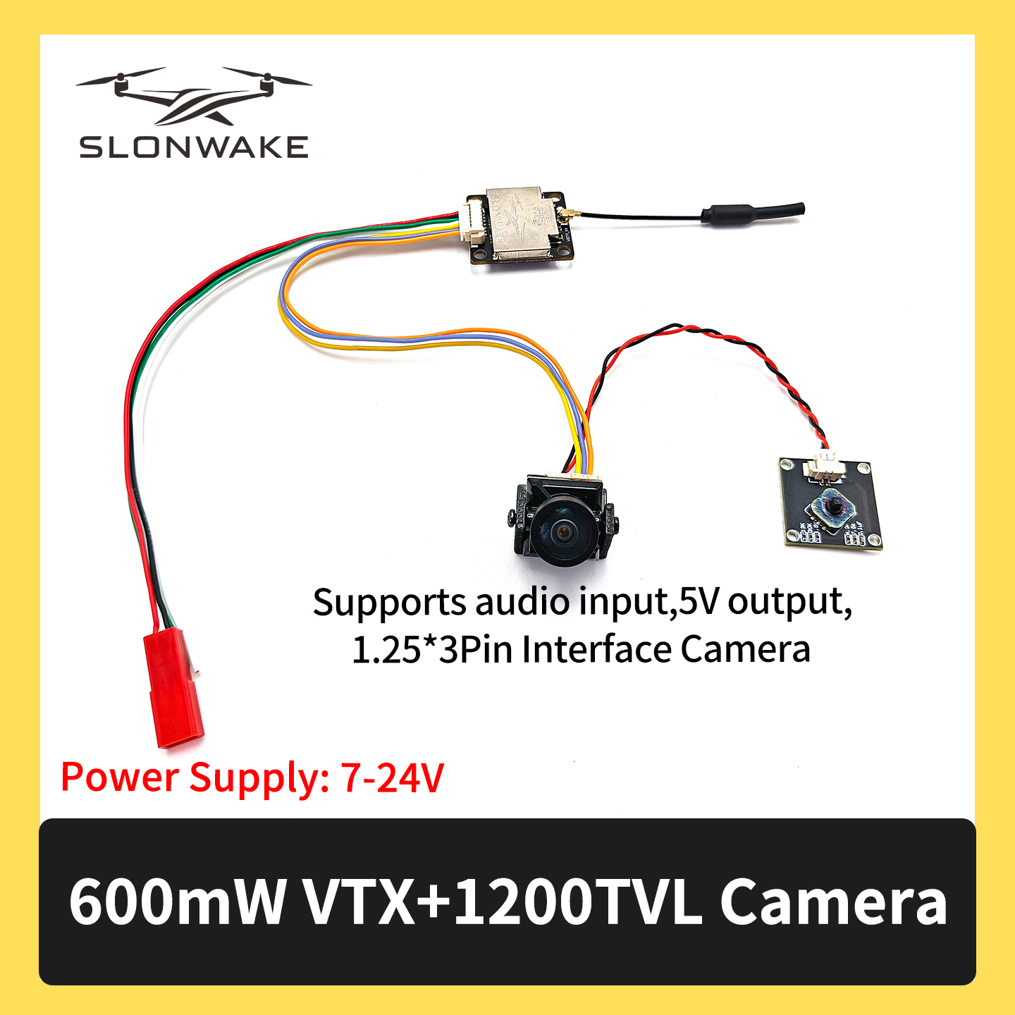 SLONWAKE 5.8G 600mW 7-24V FPV  - Drone Camera 리뷰 및 가격