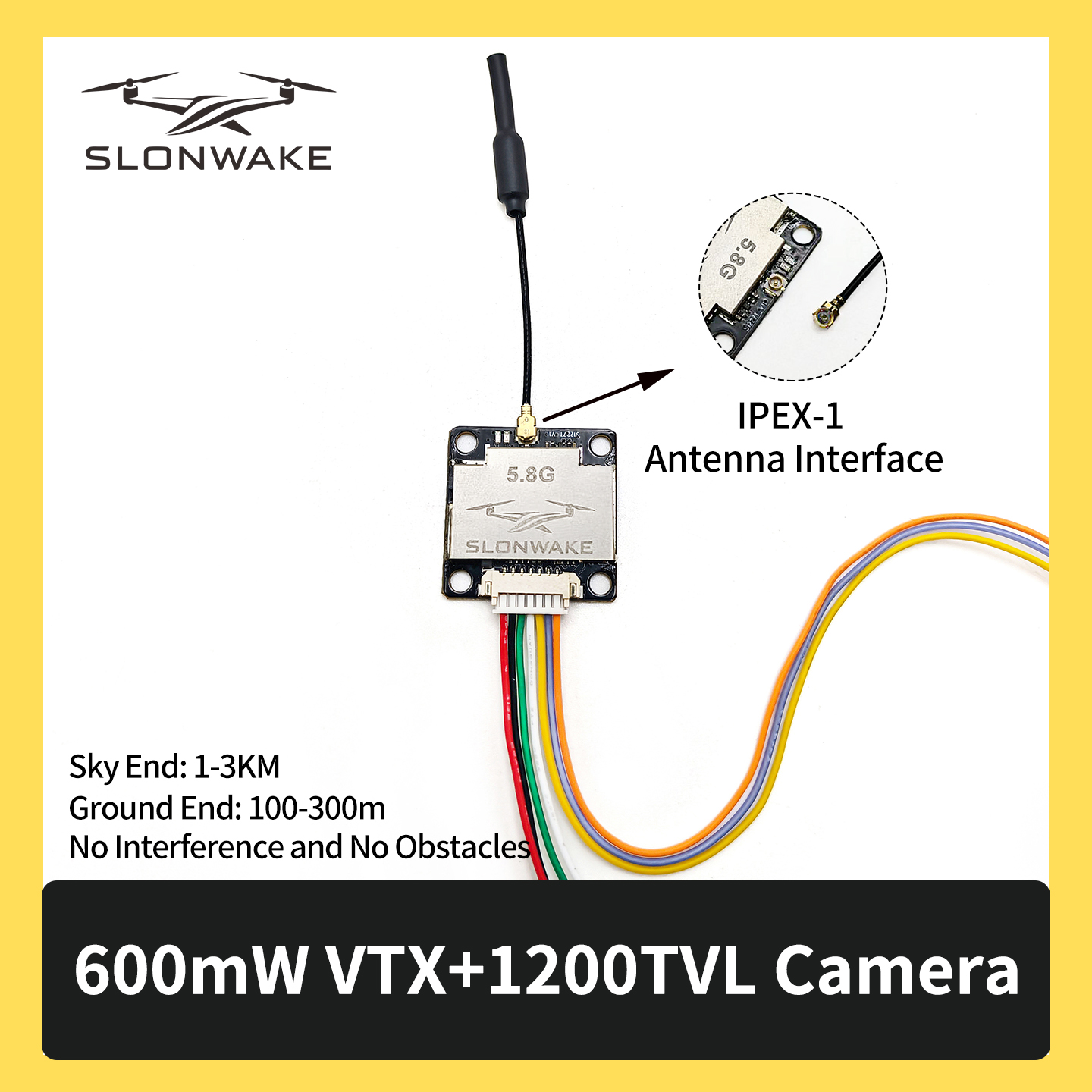 SLONWAKE 5.8G 600mW 7-24V FPV  - Drone Camera 리뷰 및 가격