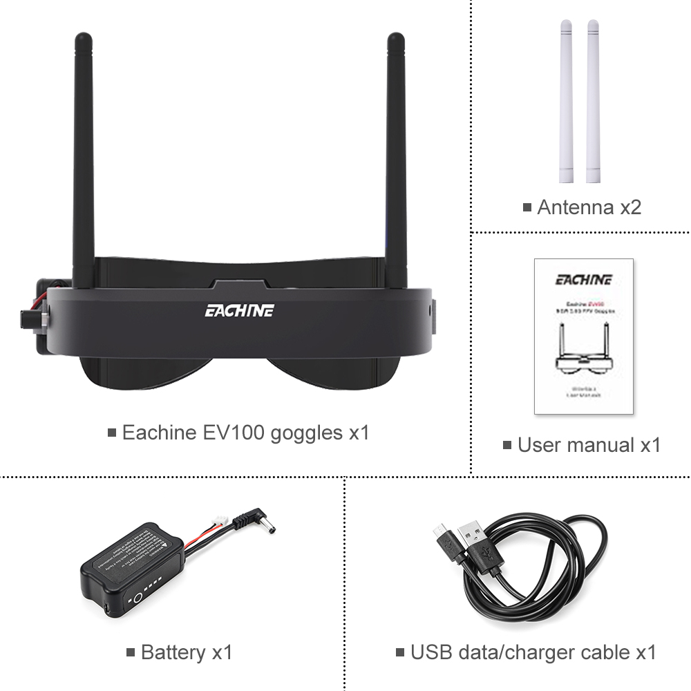 Eachine EV100 720*540 5.8G 72C - Drone Antenna 리뷰 및 가격