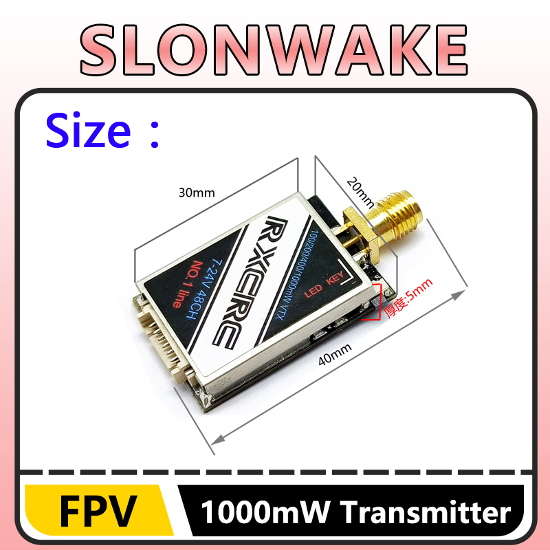 SLONWAKE  5.8G 48CH 1W VTX 100 - Drone Camera 리뷰 및 가격
