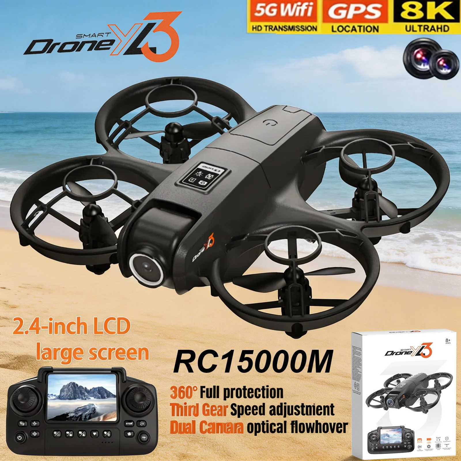 New YL3 RC Drone 8K 1080P Wide - Drone Gps Module 리뷰 및 가격
